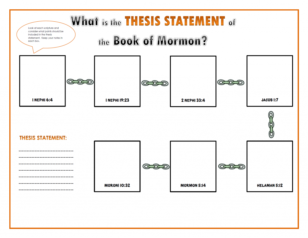 book of mormon thesis statement