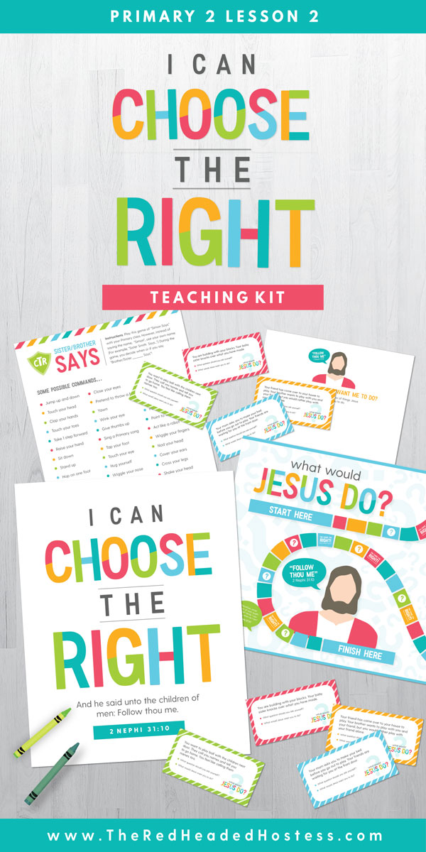 I Can Choose the Right (Primary 2 Lesson 2) -  Fun Primary games, teaching ideas, and so much more!