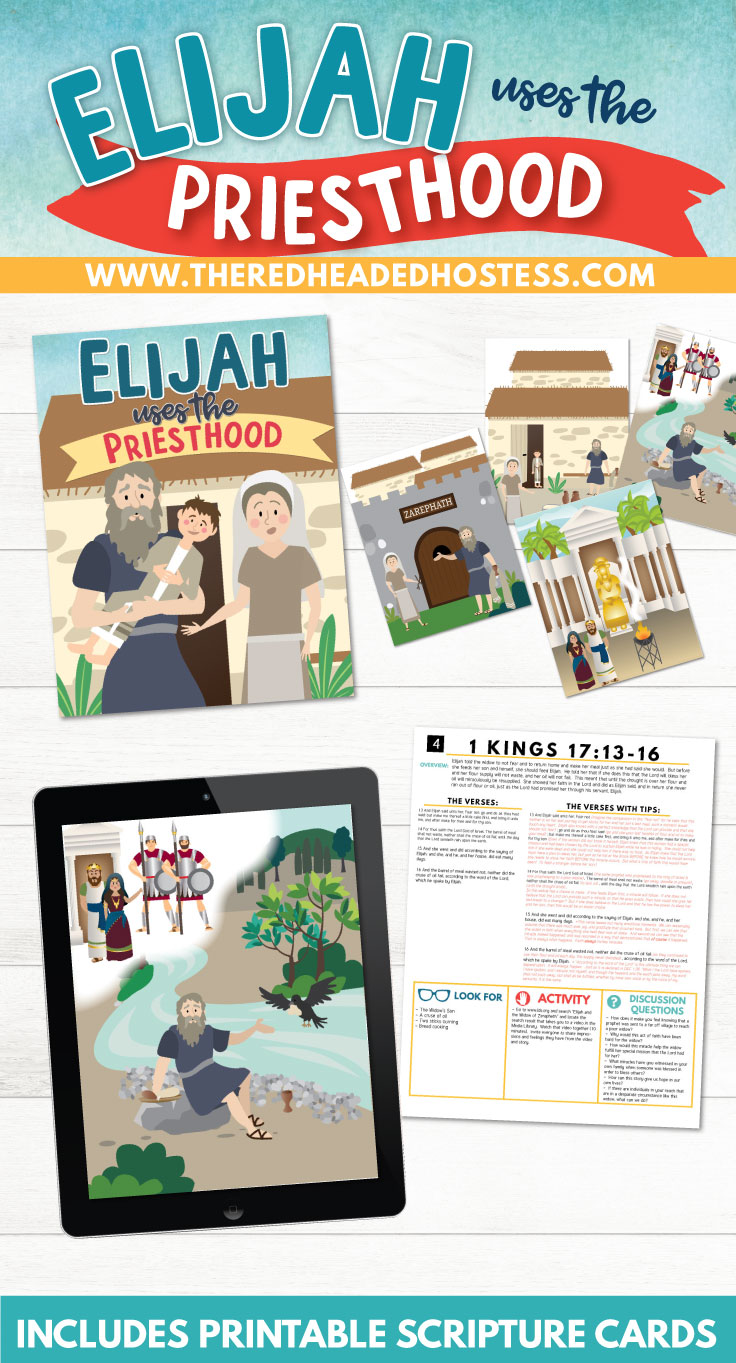 Elijah uses the priesthood, Primary activities, Come Follow Me primary lesson