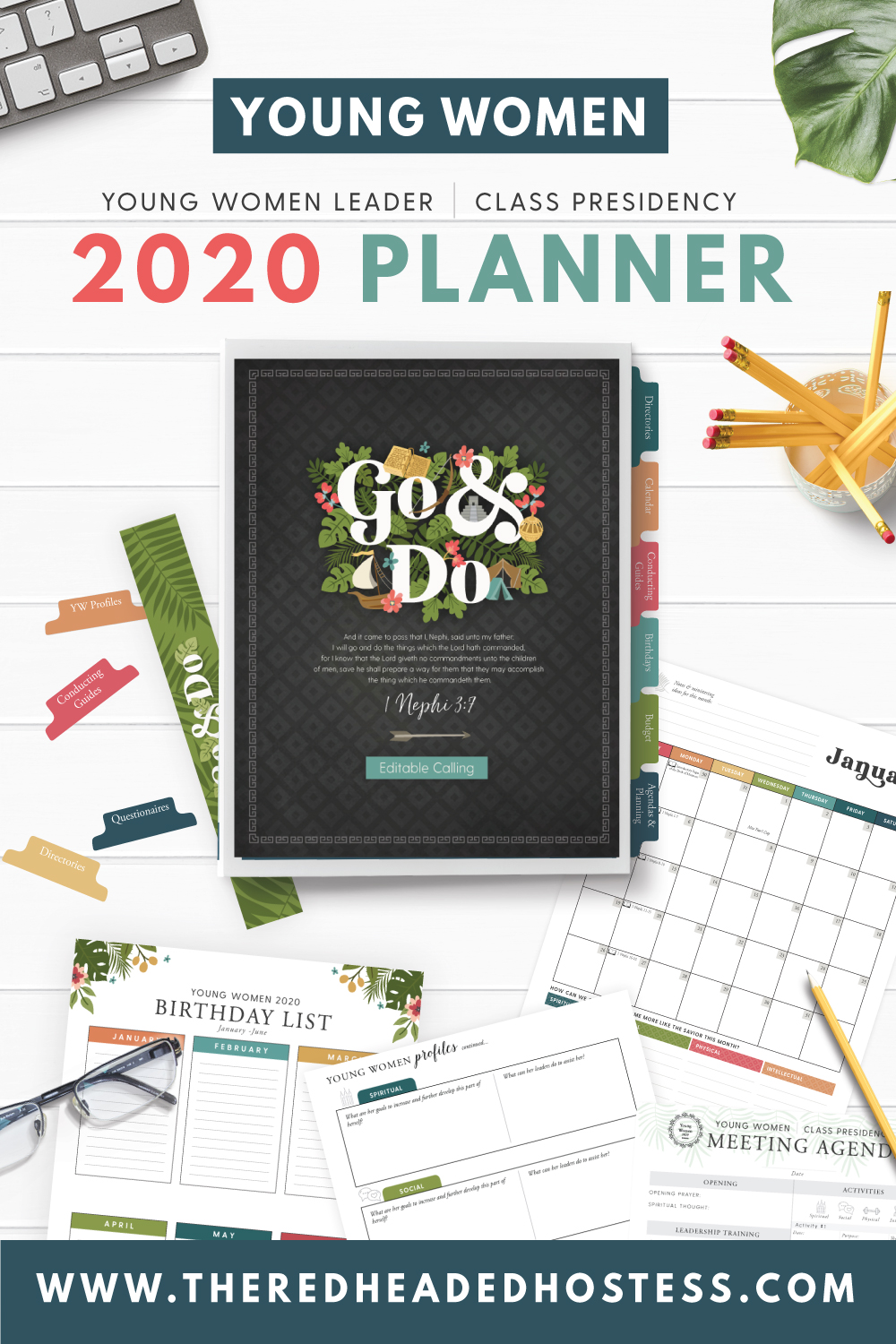 2024 YOUNG WOMEN Presidency Planner {EDITABLE} PRINTABLE – My Computer is  My Canvas